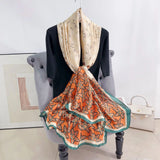 Versatile Polyester Scarf & Shawl for Women – Stylish Beach Accessory for All Seasons