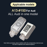 Audi Logo Projector Welcome Lights - Compatible with A1-A8, Q3-Q8 Models (2000-2024)