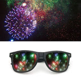 3D Prism Diffraction Sunglasses – Rainbow Kaleidoscope Rave Eyewear