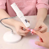 Portable USB Rechargeable UV Nail Lamp - Handheld Gel Polish Dryer for Quick Manicures