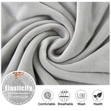 Plush Velvet Sofa Slipcover – Stretch Anti-Slip Cover for Sectional & Loveseats