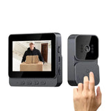 Timbre de video inalámbrico con detección de movimiento e intercomunicador bidireccional: cámara de seguridad IR WiFi 2.4G