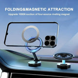 Soporte magnético universal para teléfono de coche: rotación de 360°, 20 imanes potentes, soporte de aleación duradero