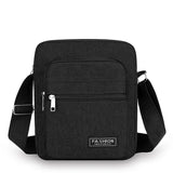 Men’s Oxford Crossbody Shoulder Bag – Lightweight Box-Style Travel Sling Bag