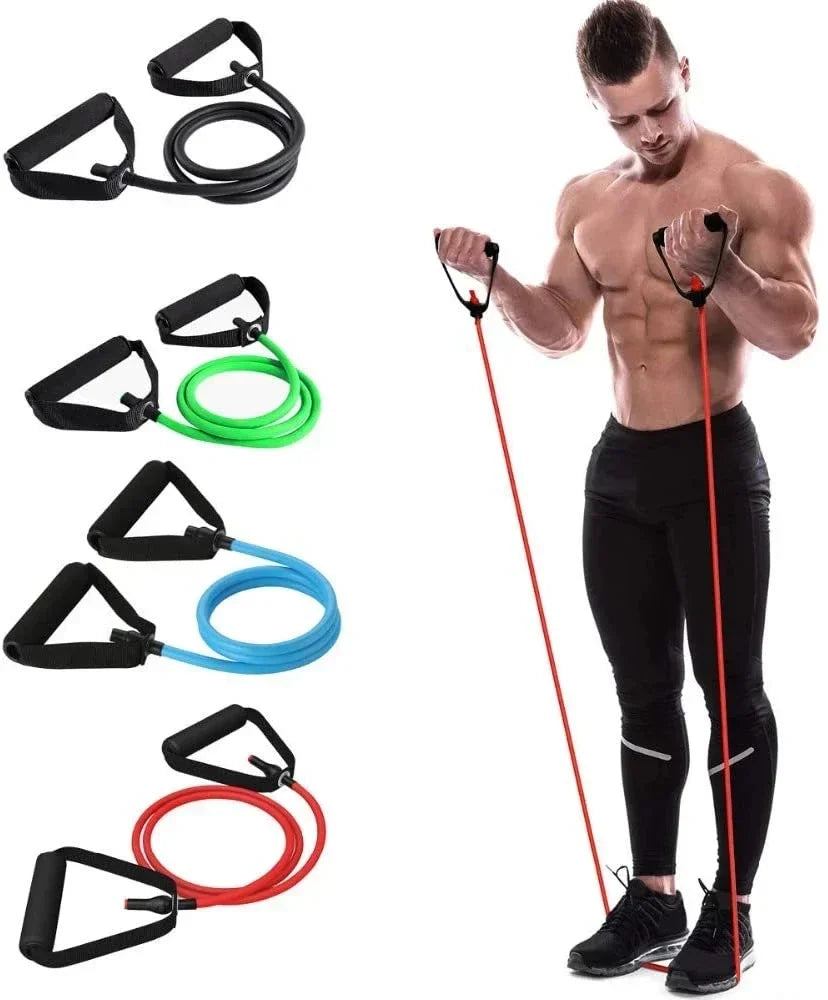 Adjustable Resistance Bands for Home Workout – 3-Level Yoga Pull Rope for Muscle Toning & Strength Training
