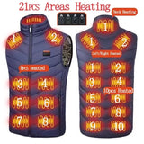 USB Heated Vest for Men & Women – 23-Zone Electric Heating Winter Vest, Thermal Warm Jacket