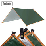 Lona impermeable para acampar: toldo ultraligero para exteriores y carpa para playa, jardín y senderismo 