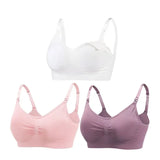 3-Piece Wire-Free Nursing Bra Set – Comfortable Maternity Bra for Breastfeeding Moms