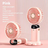 Ventilador de cuello portátil recargable, mini enfriador de aire con carga USB