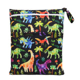 [Sigzagor] Bolsa seca y húmeda con dos cremalleras para pañales de bebé, impermeable, reutilizable, 36 cm x 29 cm
