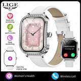 Reloj inteligente de moda para mujer con seguimiento de salud y actividad física, llamadas por Bluetooth y esferas de reloj personalizables 
