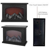 LED Flame Effect Fireplace Light - USB/Battery Powered Decorative Lamp for Home & Parties