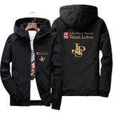 Men’s Lightweight Printed Windbreaker – Casual Hooded Spring & Autumn Jacket