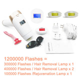 Painless IPL Laser Hair Removal Device with Rejuvenation – 2-in-1 Replaceable Lamp for Permanent Results