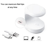 Mini UV LED Nail Lamp – Portable Single-Finger Gel Polish Dryer with USB Power