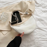 Women’s Half Moon Crossbody Bag – Adjustable Nylon Waist Pack for Travel & Everyday Use