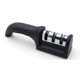 3-Stage Ceramic Knife Sharpener - Professional Handheld Sharpening Tool for Kitchen Knives