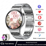 Advanced Full Steel Smartwatch with Bluetooth Calling & Health Tracking
