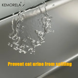 XL Stainless Steel Cat Litter Box with Lid – High Sides, Odor-Resistant, for Large & Small Cats