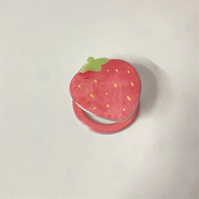 Lindo agarre para teléfono con dibujos animados en 3D: soporte plegable para los dedos y soporte para teléfonos inteligentes
