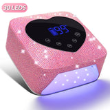 Professional Cordless UV/LED Nail Lamp - 72W Rechargeable Gel Polish Dryer with 5 Timer Settings