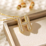 Letter Pendant Necklace for Women – Mood & Sleep Tracker Fashion Jewelry for Office & Career