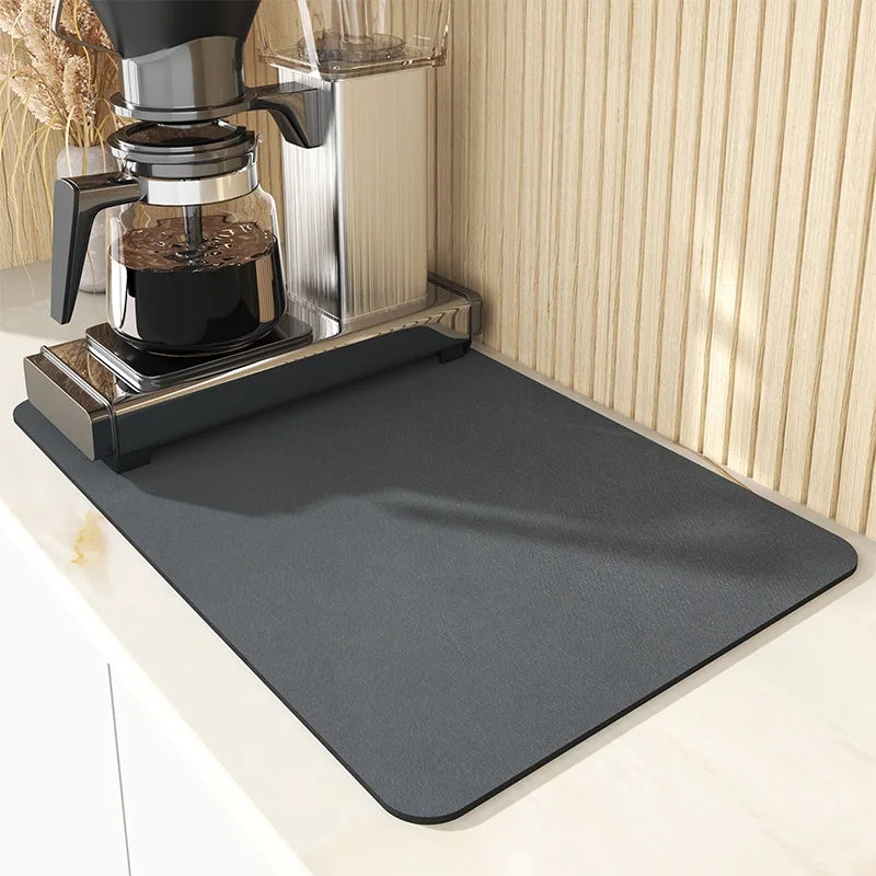 Super Absorbent Kitchen Drying Mat | Non-Slip Quick-Dry Drain Pad