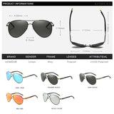 Gafas de sol de piloto AOWEAR para hombre: gafas de sol de piloto polarizadas HD