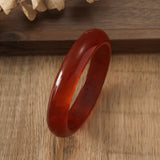 Vintage Geometric Resin Bangle – Bold Cuff Bracelet for Women
