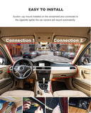4.0 Inch Full HD Car Dashcam with Front and Rear Cameras – Night Vision, G-Sensor, and Loop Recording