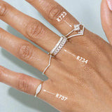 Elegant Hexagon Cubic Zirconia Wedding Band – Trendy & Timeless Ring for Women