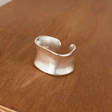 925 Sterling Silver Irregular Geometric Ring – Minimalist Jewelry for Women