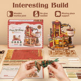 Christmas Dream Gift Factory 3D Wooden Music Box - DIY Puzzle Kit for Adults & Teens