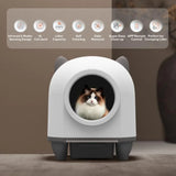 Automatic Self-Cleaning Cat Litter Box – 80L Smart App-Controlled Multi-Cat Toilet