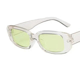 Retro Rectangle Sunglasses for Women – UV400 Vintage Fashion Eyewear with Anti-Glare Lenses