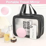 Dual-Sided LED Makeup Mirror – 1X & 10X Magnification with Rechargeable Light