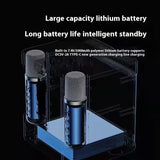 Portable Bluetooth Karaoke Speaker with Dual Microphones and 3D Surround Sound