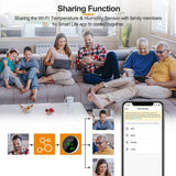 Smart WiFi Temperature & Humidity Sensor with LED Display – Tuya App, Alexa & Google Assistant Compatible