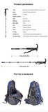 Adjustable Aluminum Trekking Pole with T-Handle for Hiking & Climbing