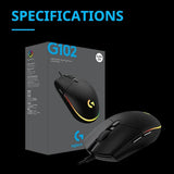 Gaming Mouse with 8000 DPI Sensor and RGB Lighting – Wired Precision Mouse