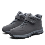 Men's Waterproof Winter Boots - Warm Ankle Snow Boots with Non-Slip Sole
