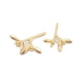 Elegantes tapones para cuentas con medio orificio de platino y oro de 18 quilates: suministros prémium para hacer joyas