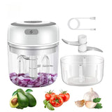 Mini Electric Food Chopper – USB Rechargeable Portable Garlic Masher & Meat Grinder