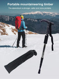 Adjustable Aluminum Trekking Pole with T-Handle for Hiking & Climbing