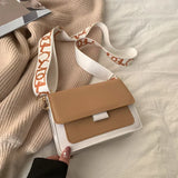Women's Flap Crossbody Shoulder Bag – Small Trendy TPU Handbag with Wide Strap