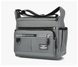 Men’s Lightweight Oxford Shoulder Bag – Versatile Travel Crossbody with Zipper Closure