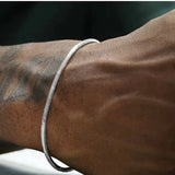 925 Sterling Silver Chain Bracelet – Hip-Hop Rock Style for Men & Women