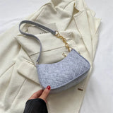 2023 Autumn Trend Lightweight Crocodile Felt Small Square Shoulder Bag for Women