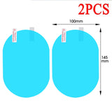 2 piezas de película impermeable para espejo retrovisor de coche: ¡conduzca con seguridad en cualquier clima!