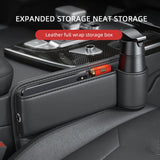 Multifunctional Car Seat Gap Filler & Organizer with Cup Holder